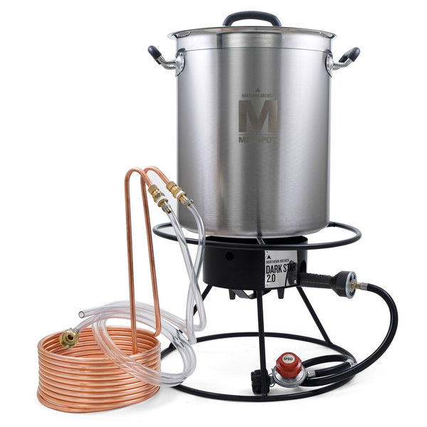 8 Gallon Brew Kettle & Burner Kit - Original Burner, Undrilled MegaPot