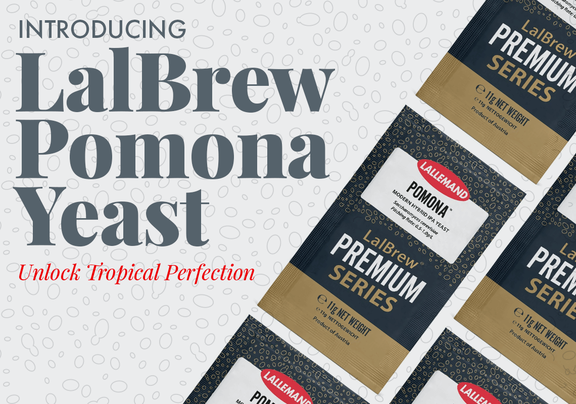 Introducing LalBrew Pomona Yeast. Unlock Tropical Perfection.