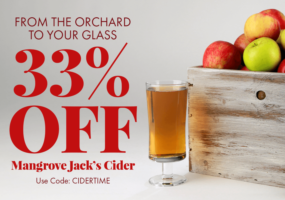 From the Orchard to Your Glass. 33% Off Mangrove Jack's Hard Cider. Use code: CIDERTIME