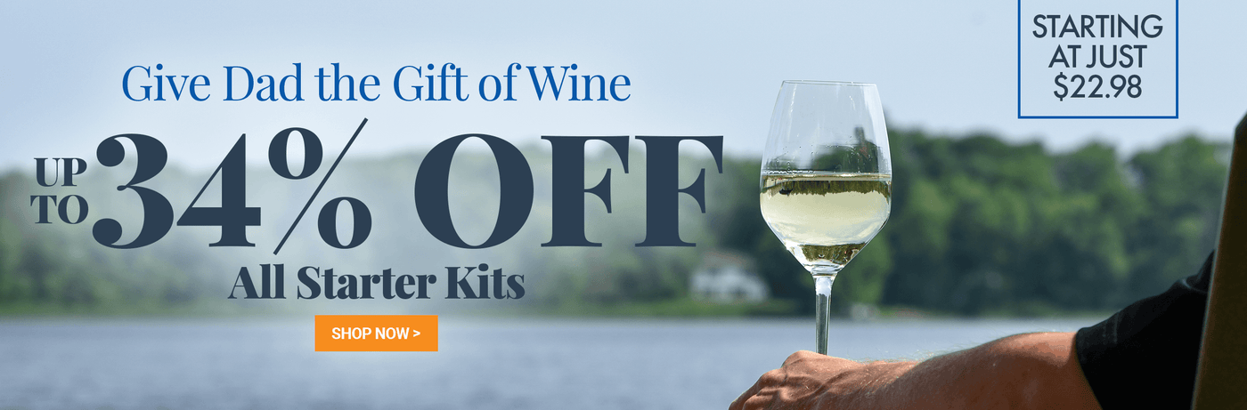 Give Dad the Gift of Wine. Up to 34% Off Starter Kits Starting at Just $22.98