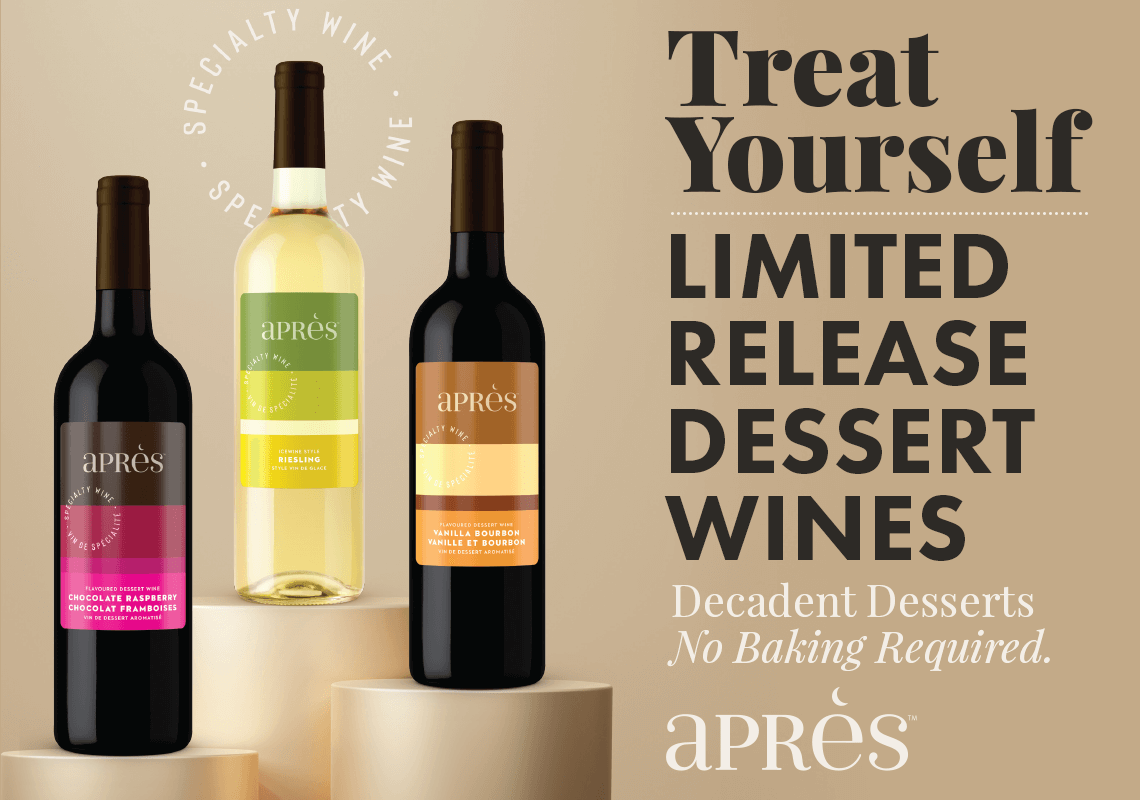 Treat Yourself. Limited Release Dessert Wines. Decdent Desserts. No Baking Required.