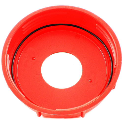 Underside view of the fermonster lid with o-ring