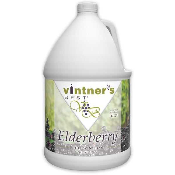 128-ounce jug of Vintner's Best Elderberry Fruit Wine Base