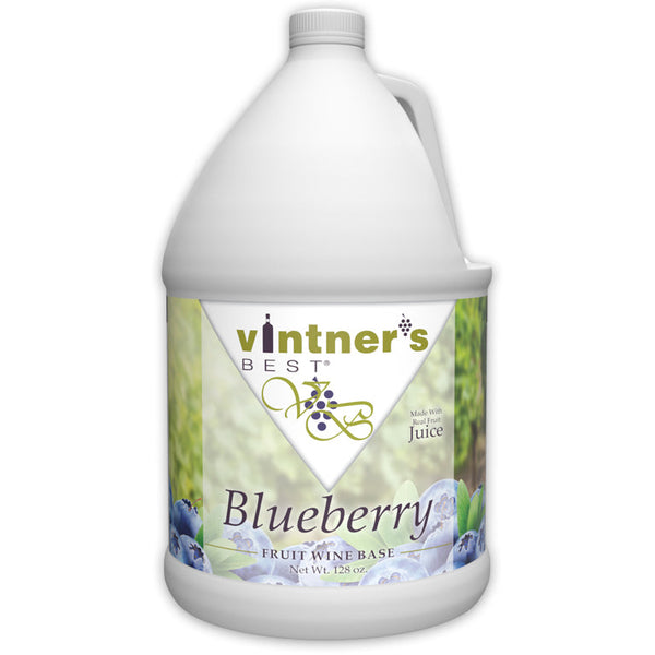 128-ounce jug of Vintner's Best Blueberry Fruit Wine Base