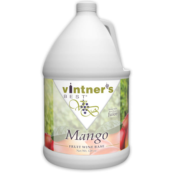 128-ounce jug of Vintner's Best Mango Fruit Wine Base