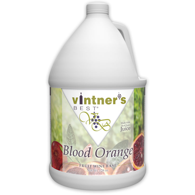 128-ounce jug of Vintner's Best Blood Orange Fruit Wine Base