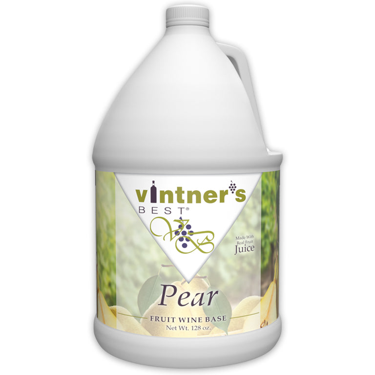 128-ounce jug of Vintner's Best Pear Fruit Wine Base