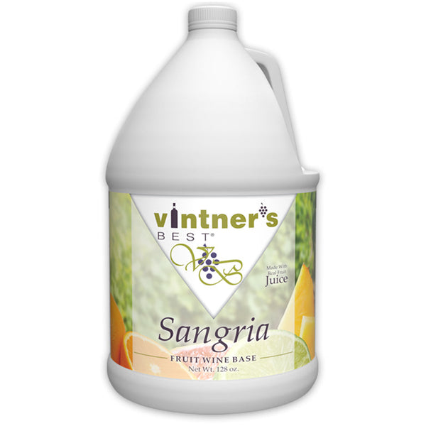 128-ounce jug of Vintner's Best Sangria Fruit Wine Base