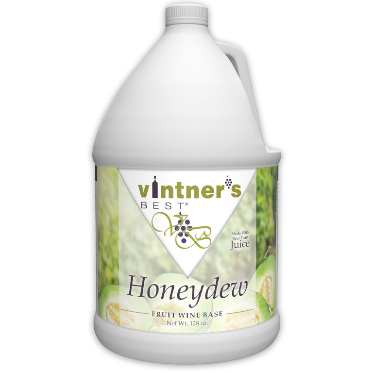 Gallon jug of Honeydew wine concentrate.