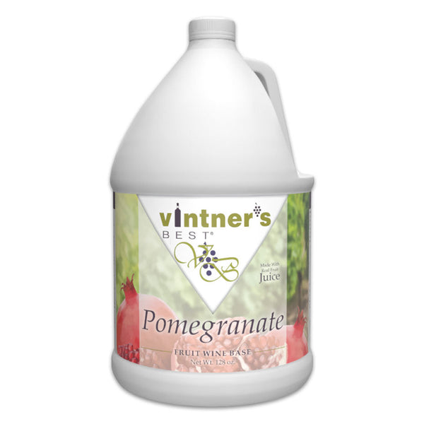 Gallon jug of Pomegranate wine concentrate.