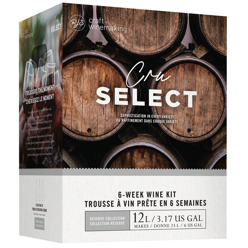 German Gewurztraminer Wine Kit - RJS Cru Select front side of the box