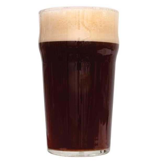 Black Magic Dark Mild homebrew in a glass