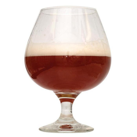 Barley wine homebrew in a glass