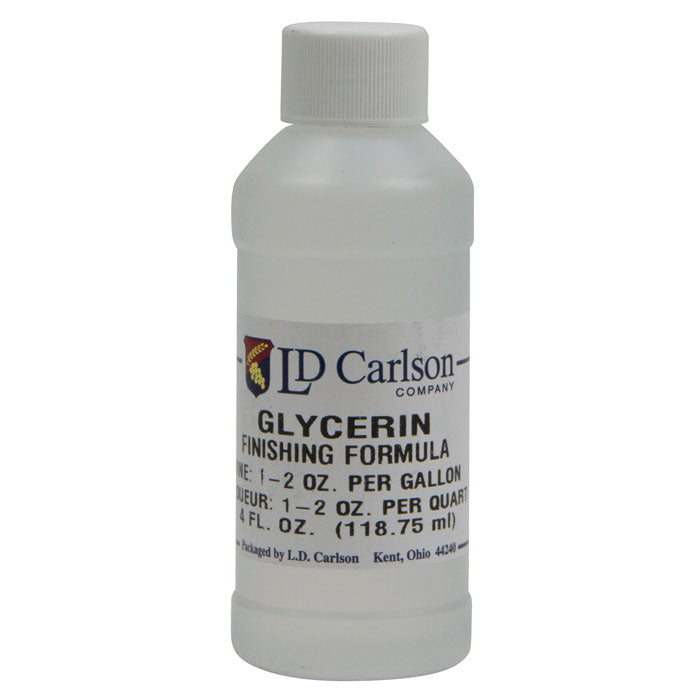 Food and beverage formulation aided by glycerine