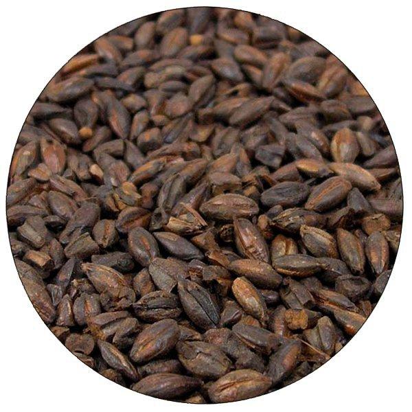 Close-up of Briess Organic Chocolate malt